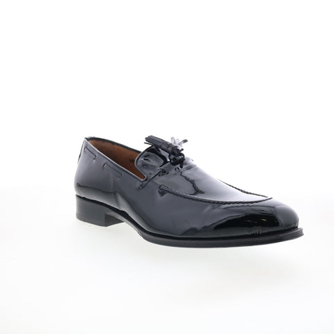 Pastori by Di Bianco Verus Mens Black Leather Loafers & Slip Ons Casual Shoes
