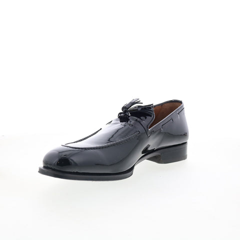 Pastori by Di Bianco Verus Mens Black Leather Loafers & Slip Ons Casual Shoes