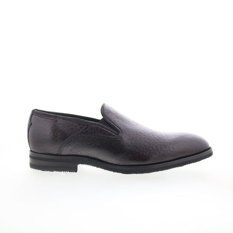Di Bianco Vigevano Mens Brown Leather Slip On Loafers & Slip Ons Casual Shoes