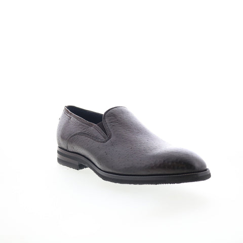 Di Bianco Vigevano Mens Brown Leather Slip On Loafers & Slip Ons Casual Shoes