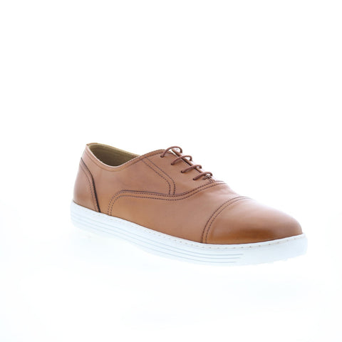 Pastori by Di Bianco Vitelius Mens Brown Leather Lifestyle Sneakers Shoes