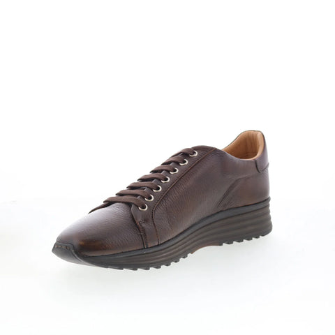 Pastori by Di Bianco Vitellius Mens Brown Leather Lifestyle Sneakers Shoes