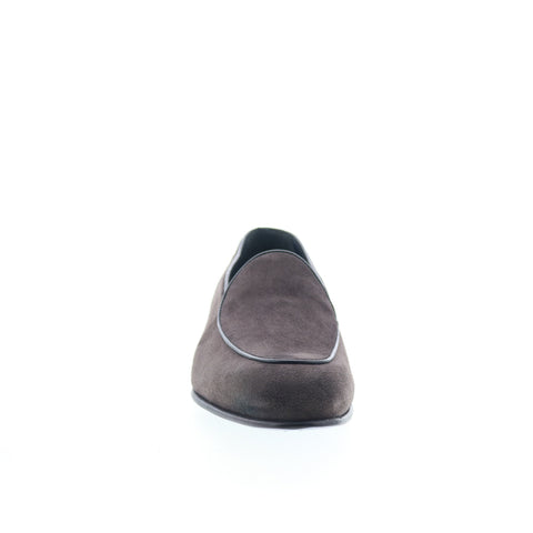 Di Bianco Vomero Suede Lavagna Mens Gray Loafers & Slip Ons Casual Shoes