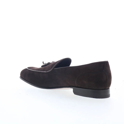 Di Bianco Vomero Mens Brown Suede Slip On Loafers & Slip Ons Casual Shoes