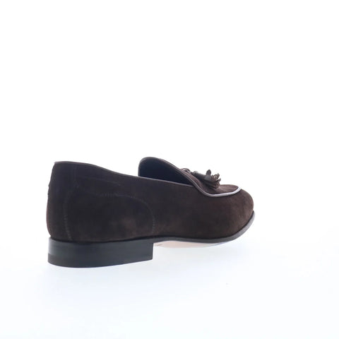 Di Bianco Vomero Mens Brown Suede Slip On Loafers & Slip Ons Casual Shoes