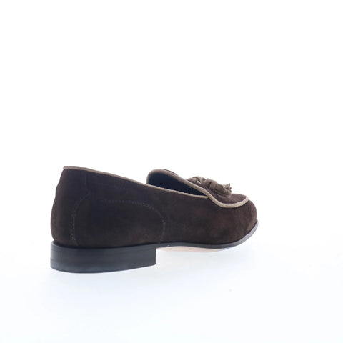 Di Bianco Vomero Mens Brown Suede Slip On Loafers & Slip Ons Casual Shoes