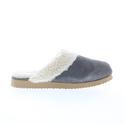 Hitchcock Dottie W168-66 Womens Gray Extra Wide 4E Mules Slippers Shoes