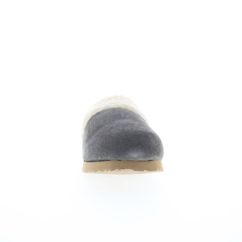 Hitchcock Dottie W168-66 Womens Gray Extra Wide 4E Mules Slippers Shoes