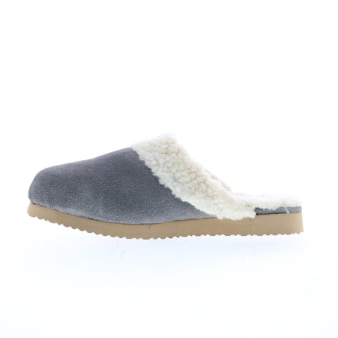 Hitchcock Dottie W168-66 Womens Gray Extra Wide 4E Mules Slippers Shoes