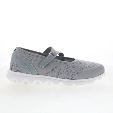 Propet TravelActiv Mary Jane W5103 Womens Gray Wide Mary Jane Flats Shoes