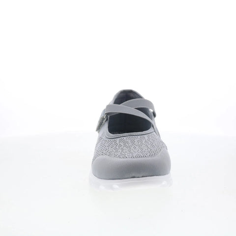 Propet TravelActiv Mary Jane W5103 Womens Gray Wide Mary Jane Flats Shoes