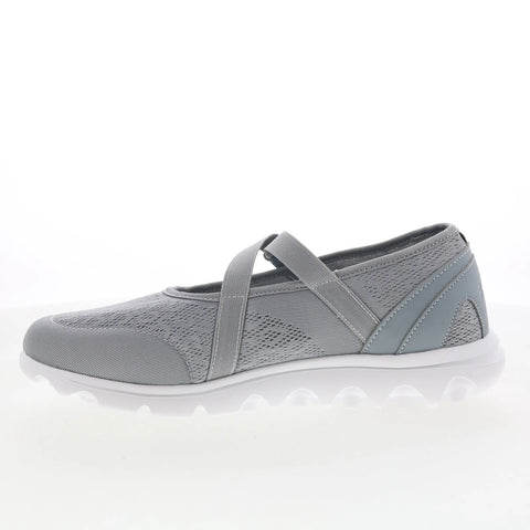 Propet TravelActiv Mary Jane W5103 Womens Gray Wide Mary Jane Flats Shoes