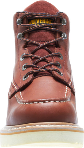 Wolverine T-Bone Moc-Toe 6" W03173 Mens Brown Wide Leather Work Boots