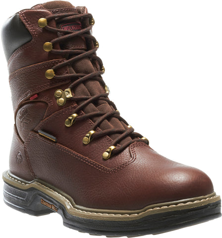 Wolverine Buccaneer 8" Waterproof Contour Welt Mens Brown Work Boots