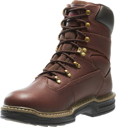 Wolverine Buccaneer 8" Waterproof Contour Welt Mens Brown Work Boots