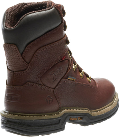 Wolverine Buccaneer 8" Waterproof Contour Welt Mens Brown Work Boots