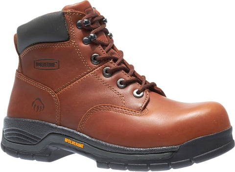 Wolverine Harrison Steel Toe 6" W04904 Mens Brown Leather Work & Safety Boots