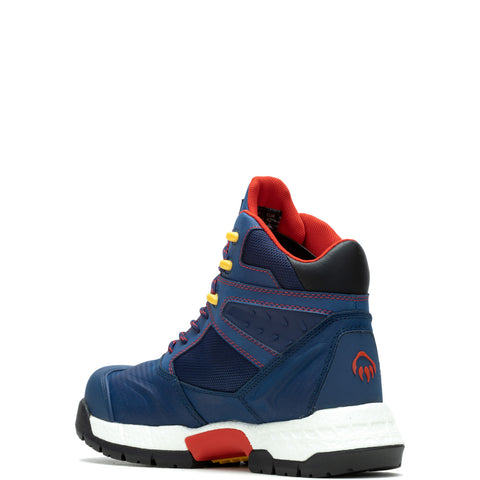 Wolverine Rush Usprg Red Bull Waterproof Carbon Max 6" Mens Blue Work Boots