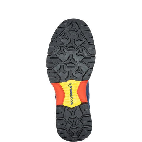 Wolverine Rush Usprg Red Bull Waterproof Carbon Max 6" Mens Blue Work Boots