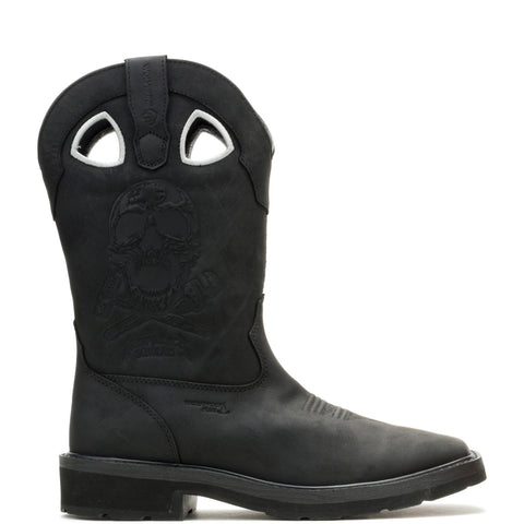 Wolverine Rancher Metallica Waterproof 10" Mens Black Work & Safety Boots