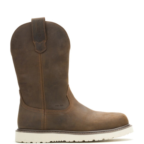 Wolverine Bronc Wedge JD WP Steel Toe 10" Mens Brown Work & Safety Boots