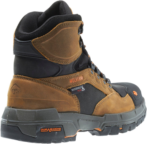 Wolverine Legend Durashocks WP CarbonMax 6" Mens Brown Work & Safety Boots