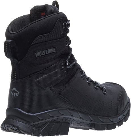 Wolverine Glacier Xtreme Waterproof Composite Toe W10885 Mens Black Work Boots