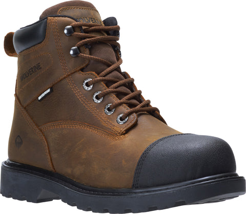 Wolverine Rig Steel Toe Waterproof W191081 Mens Brown Work & Safety Boots