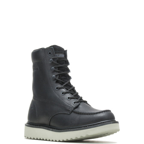 Wolverine Loader 8" W200160 Mens Black Leather Lace Up Work & Safety Boots