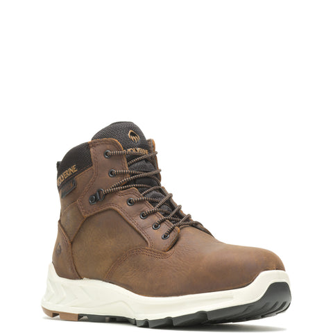 Wolverine Shiftplus LX Dsprg WP CarbonMax Mid Mens Brown Wide Work Boots