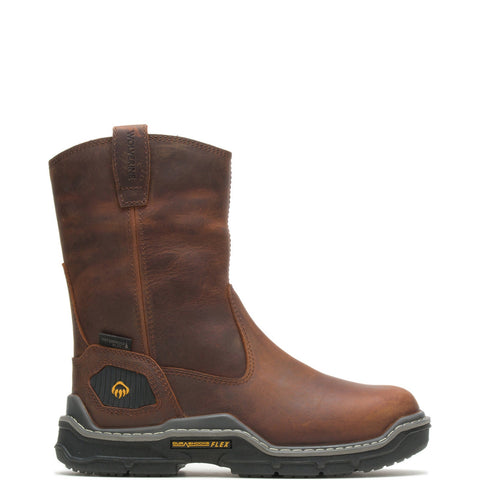 Wolverine Raider DuraShocks WP Insulated CarbonMax Mens Brown Wide Boots