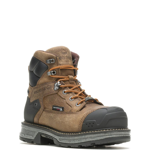 Wolverine Hellcat Ultraspring WP CarbonMax Composite Toe Mens Brown Boots