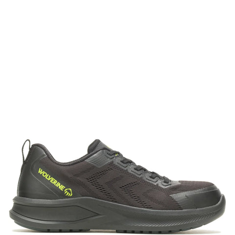 Wolverine Bolt Knit DuraShocks DuraSpring CarbonMax Mens Black Work Shoes