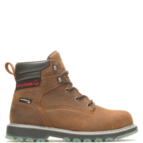Wolverine Floorhand LX Waterproof Steel Toe 6" Mens Brown Work & Safety Boots
