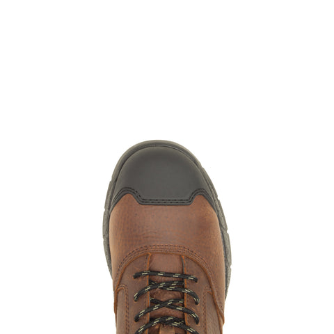 Wolverine Rush Usprg Waterproof CarbonMax 6" Mens Brown Wide Work Boots