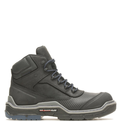 Wolverine Raider DuraShocks Shield CarbonMax 6" Mens Black Wide Work Boots