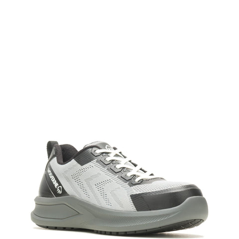 Wolverine Bolt Knit DuraShocks DuraSpring CarbonMax Mens Gray Wide Work Shoes