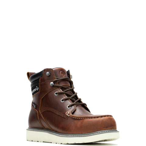 Wolverine Trade Wedge MT WP Steel Toe 6" Mens Brown Work & Safety Boots