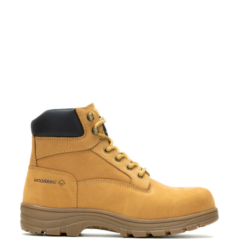 Wolverine Carlsbad Steel Toe 6" W231128 Mens Brown Wide Work & Safety Boots