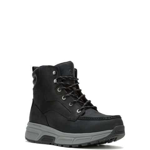 Wolverine Ride Wedge Moc EB Waterproof Mens Black Wide Work & Safety Boots