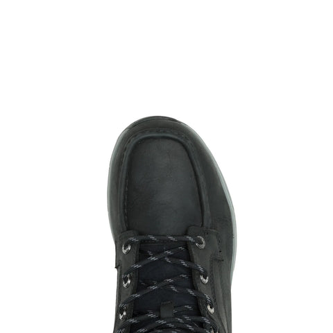 Wolverine Ride Wedge Moc EB Waterproof Mens Black Wide Work & Safety Boots