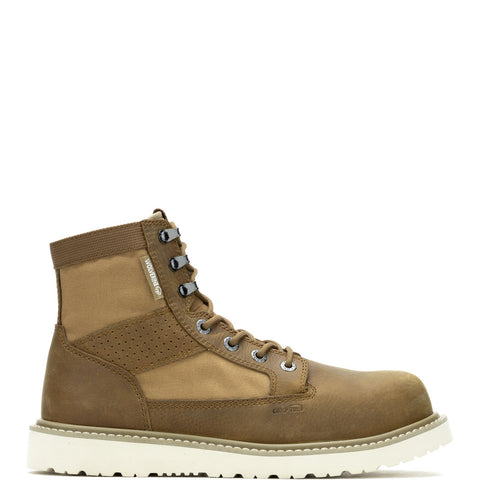 Wolverine Trade Wedge Unlined Canvas Composite Toe 6" Mens Brown Wide Boots