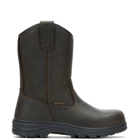 Wolverine Carlsbad Waterproof Steel Toe Wellington Mens Brown Work Boots