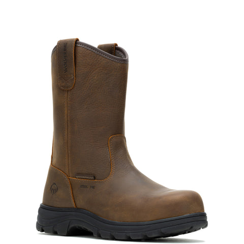 Wolverine Carlsbad Steel Toe WP 10" Mens Brown Wide Work & Safety Boots