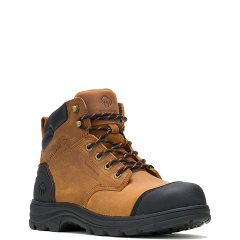 Wolverine Carlsbad Cap Toe WP Steel Toe 6" Mens Brown Work & Safety Boots