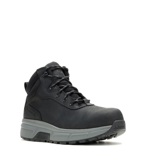 Wolverine Ride Wedge EB Waterproof Mid Mens Black Work & Safety Boots
