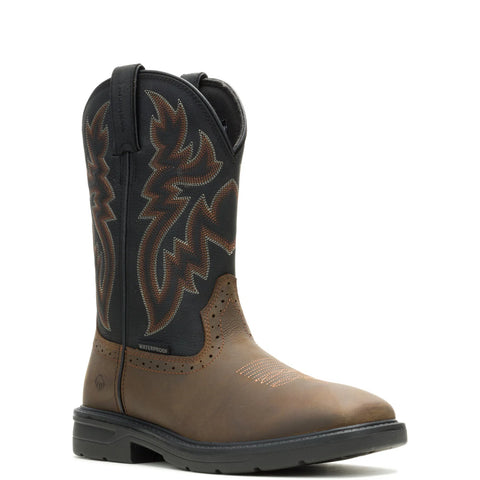 Wolverine Rancher Level Waterproof Wellington Mens Brown Work & Safety Boots