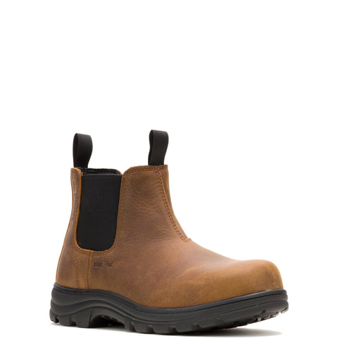 Wolverine Carlsbad Waterproof Steel Toe Romeo Mens Brown Wide Work Boots