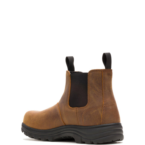 Wolverine Carlsbad Waterproof Steel Toe Romeo Mens Brown Wide Work Boots
