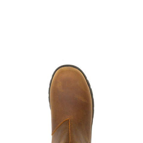 Wolverine Carlsbad Waterproof Steel Toe Romeo Mens Brown Wide Work Boots